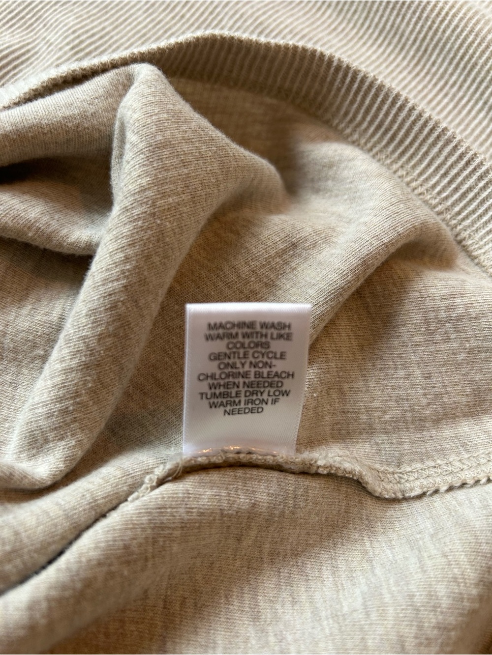Casual Crewneck Ribbed Soft Long Sleeve Knit Shirt - Tan XXL - Picture 8 of 9